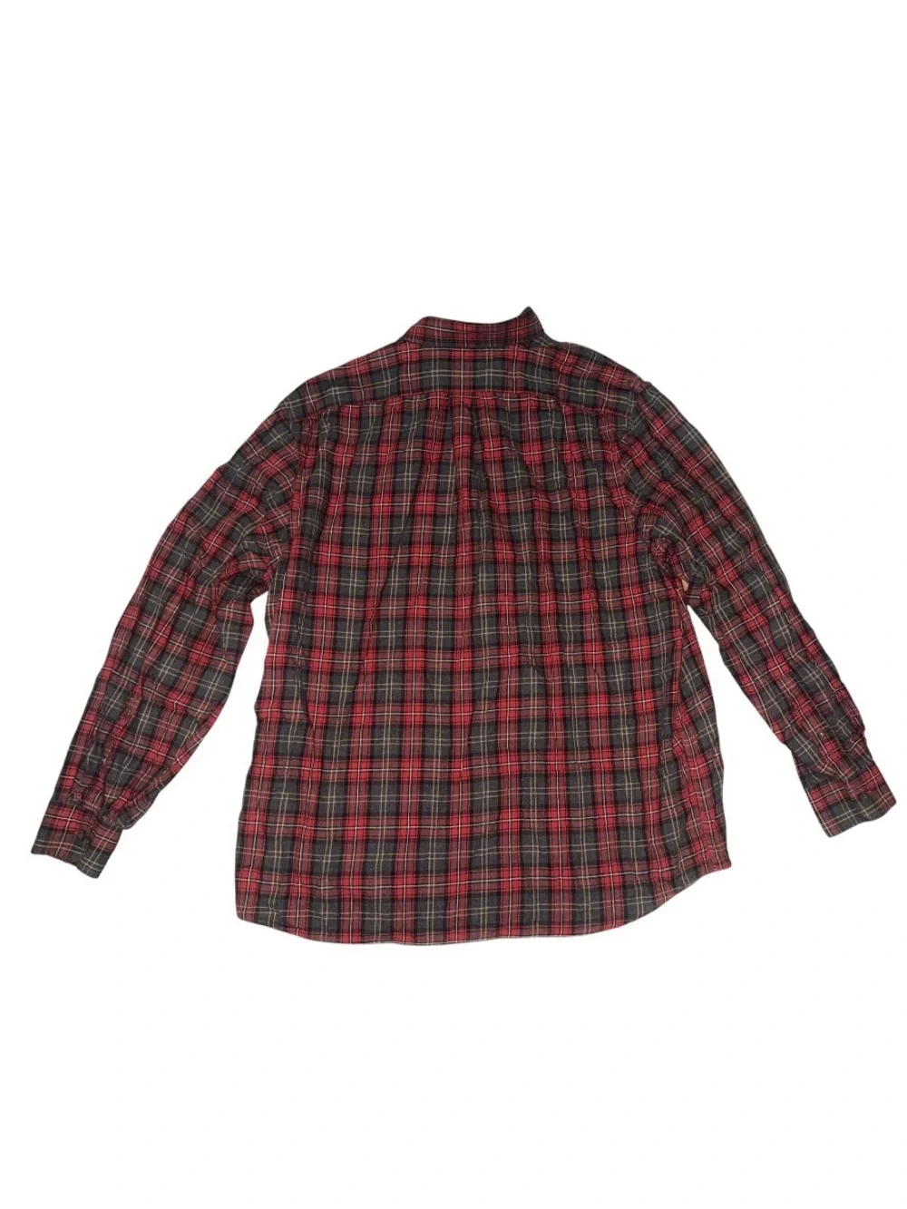 Banana Republic Red and Black Plaid Button-Down Shirt